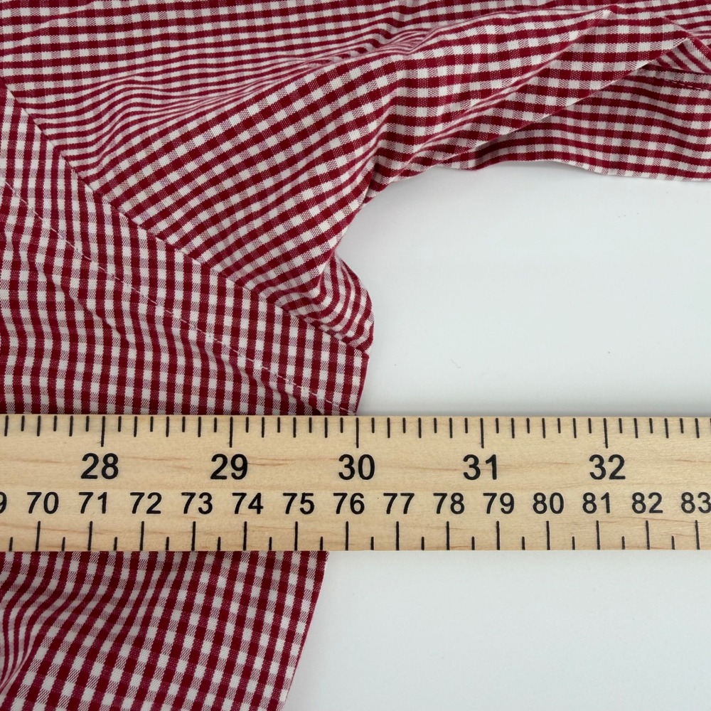 Ralph Lauren Blake Shirt Mens XXL Red White Gingham Cotton S/S Button Up - Picture 7 of 9